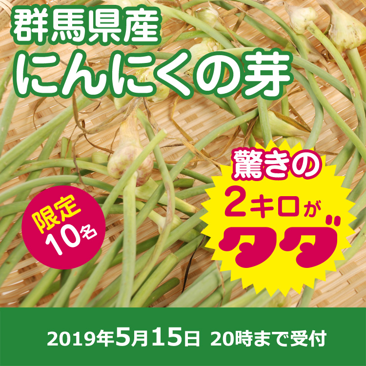 【おすそわけ】にんにくの芽