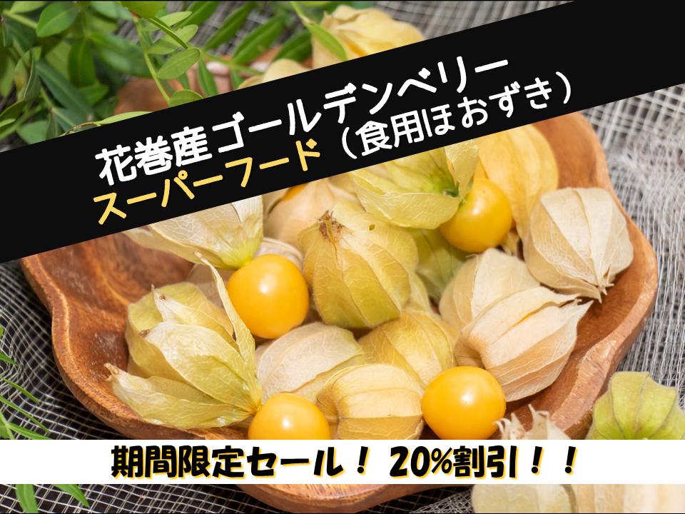【期間限定 割引中】ゴールデンベリー(食用ほおずき)300g入り