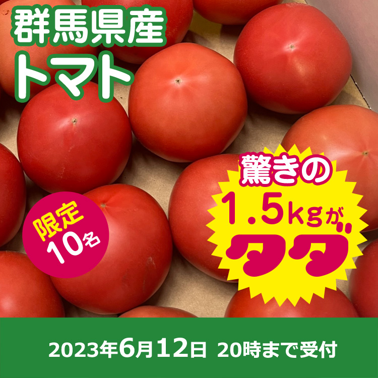 【プレゼント】大玉トマト1.5キロ