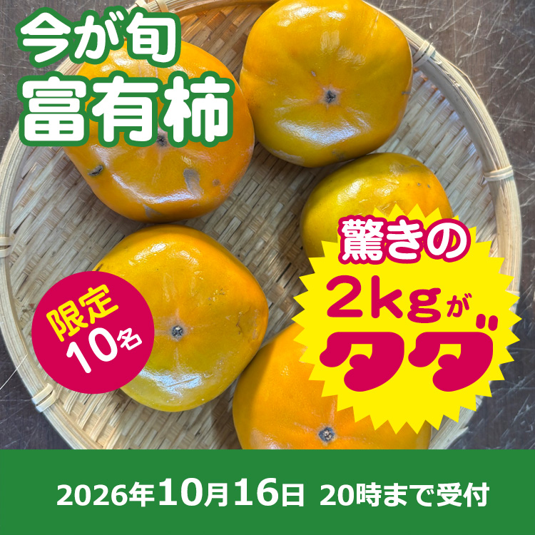 【プレゼント】富有柿2キロ