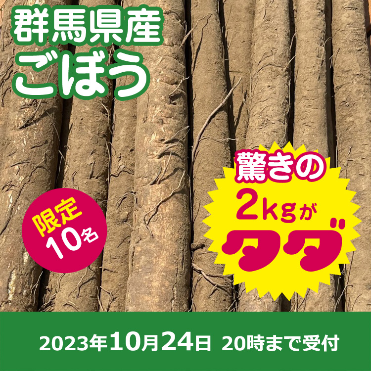 【プレゼント】わけありゴボウ2キロ