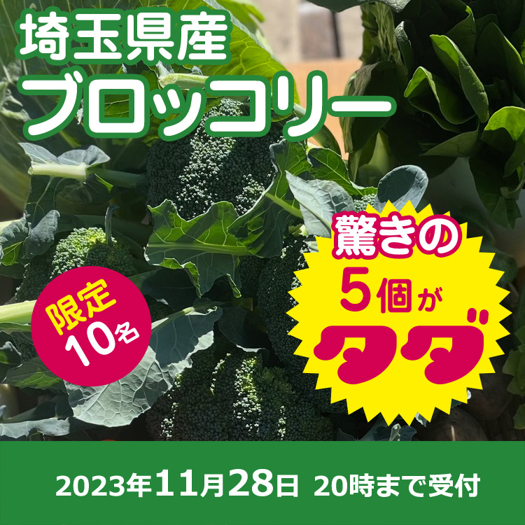 【プレゼント】ブロッコリー5個